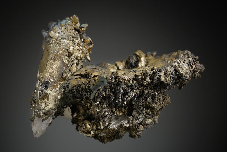 ACANTHITE on QUARTZ